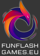 Logo of funflashgames.eu website in the footer