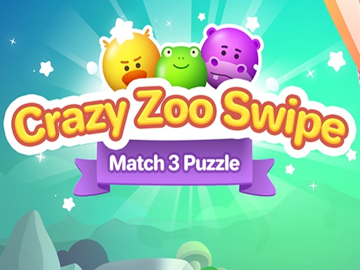 Crazy Zoo Swipe - Match 3 Puzzle Game