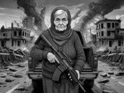 Grandma with Machine Gun